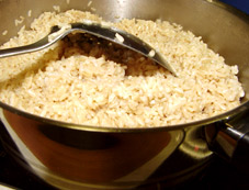 Servierfertige ayurvedische Reiszubereitung!