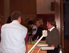 Frau Dr. Pohl-Apel (rechts)/ Erlebnistag in Brühl 2005